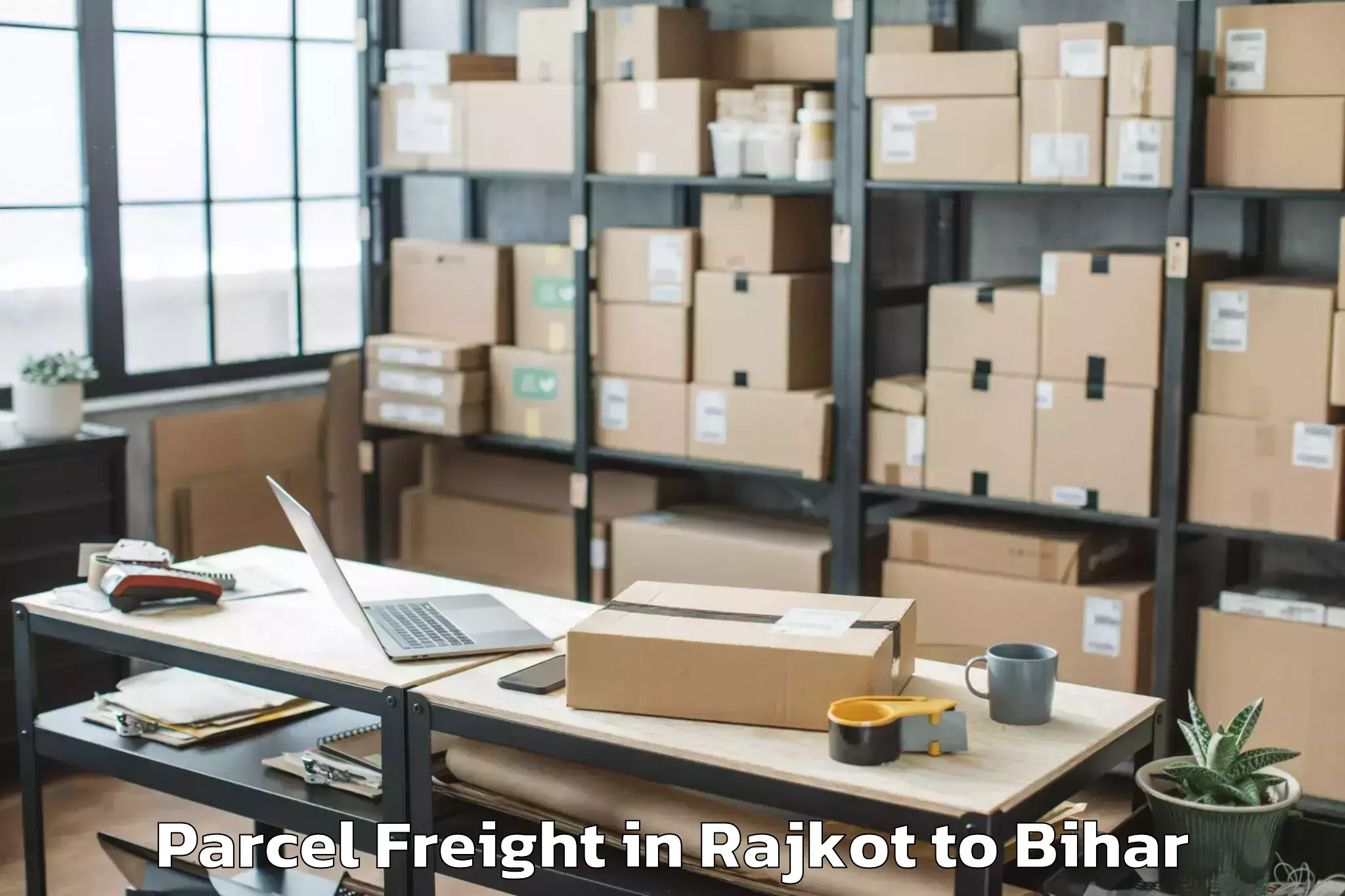 Easy Rajkot to Dumaria Parcel Freight Booking